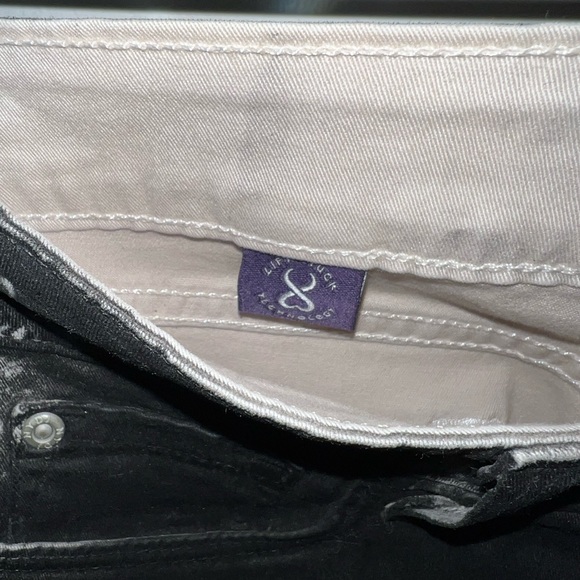 NYDJ Snake Skin print Tux Stripe Black Straight leg Jeans. - Picture 4 of 4